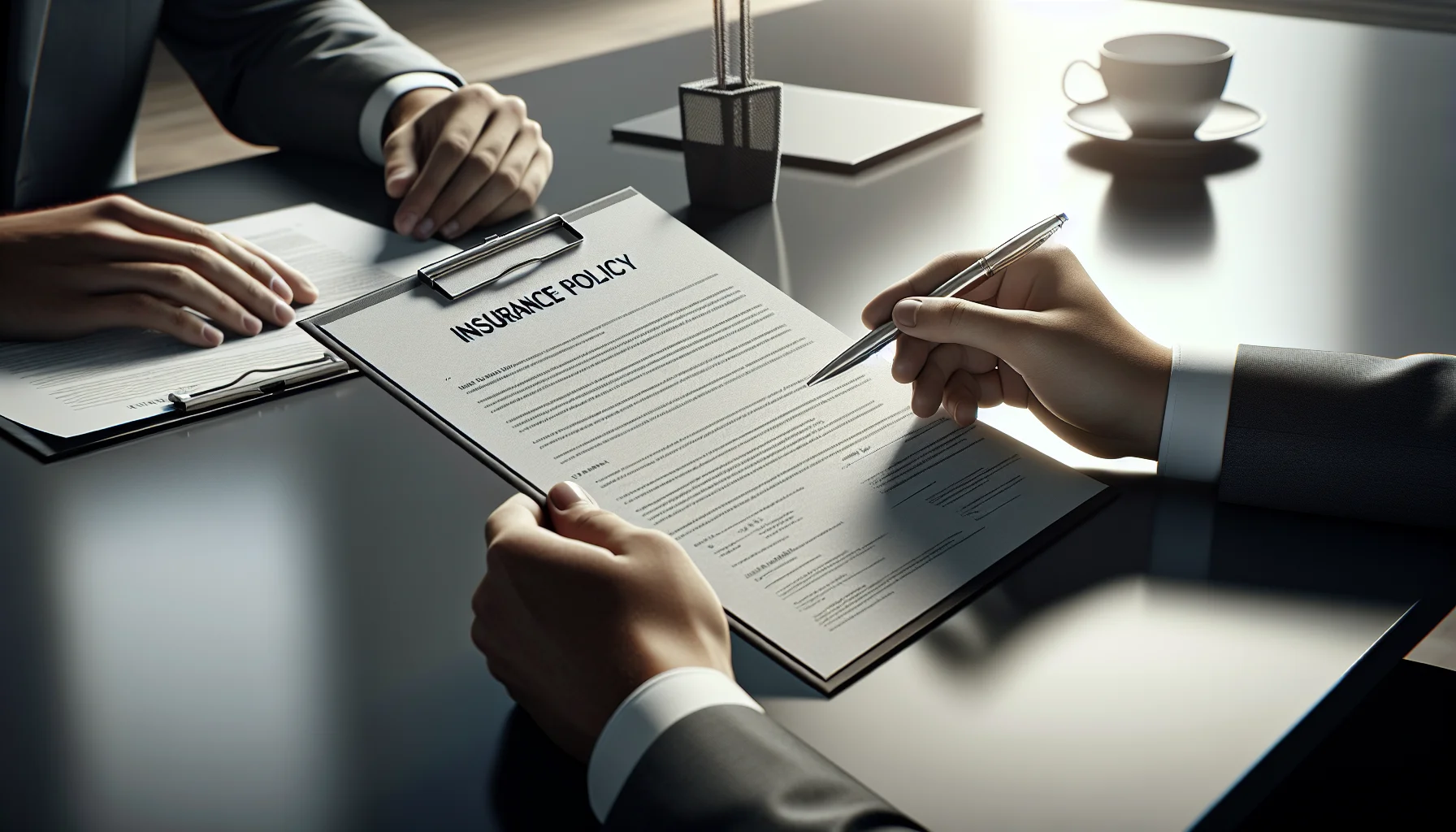 Beratungsgespräch Unfallversicherung Karlsruhe - Versicherungsunterlagen