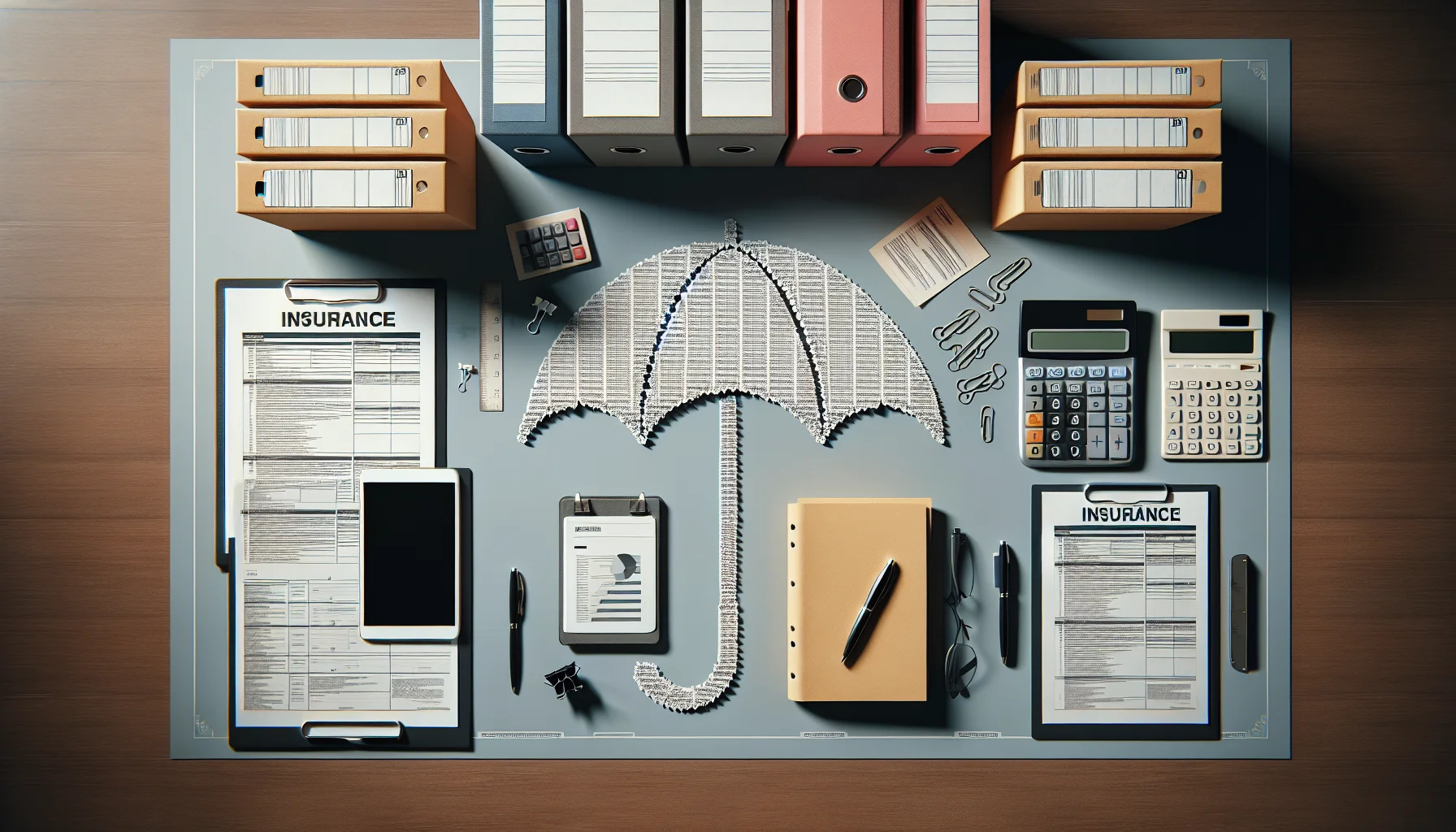 Übersicht verschiedener Versicherungspolicen und Haftpflichtschutz