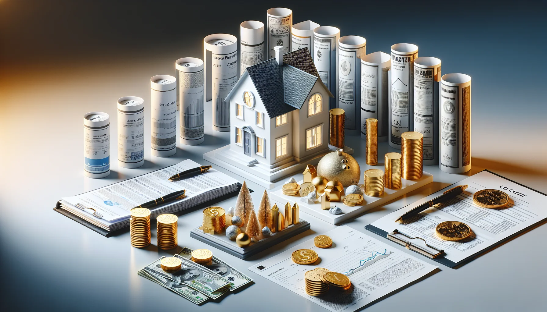 Diversifiziertes Anlageportfolio mit verschiedenen Investmentklassen