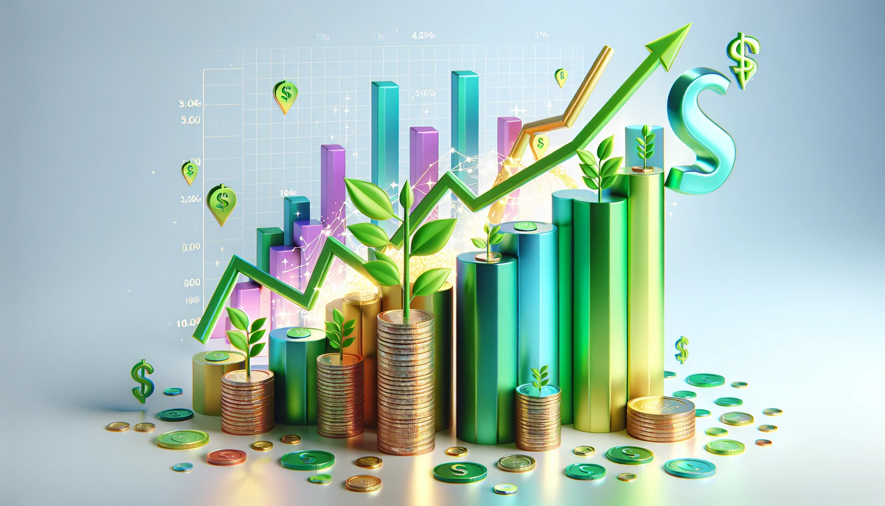 Erfolgreiches Investment-Portfolio mit verschiedenen Anlagestrategien im Vergleich