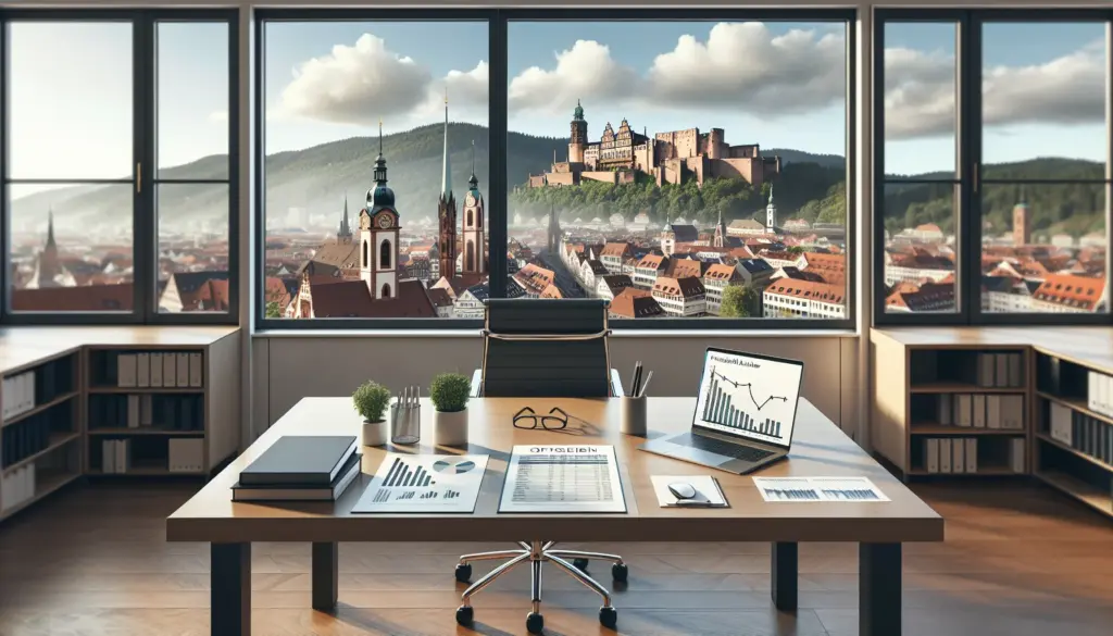 Finanzberatung Heidelberg - Professioneller Beratungsraum mit Blick auf Heidelberger Altstadt