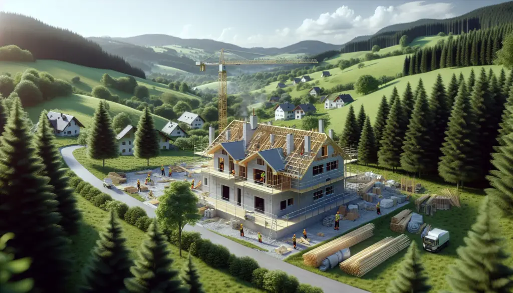 KfW Förderung Hausbau Baden-Württemberg - Modernes Eigenheim im Bau