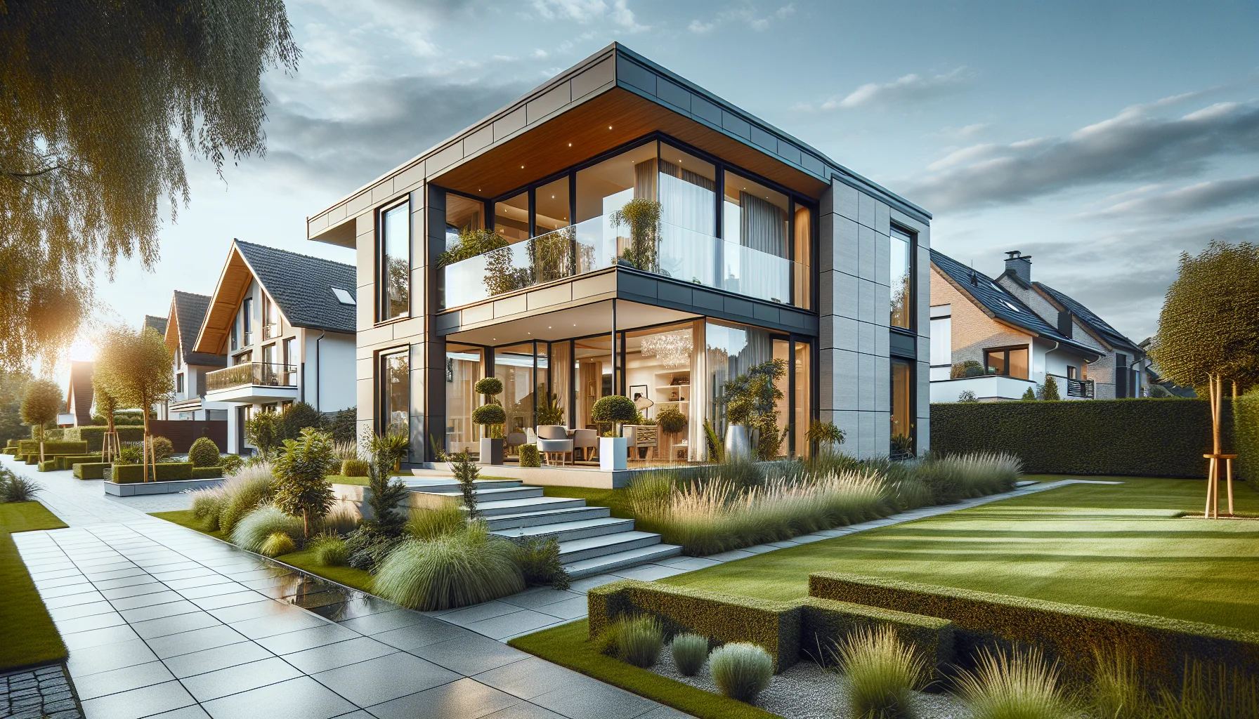 Modernes Eigenheim in Pforzheim nach erfolgreicher Baufinanzierung