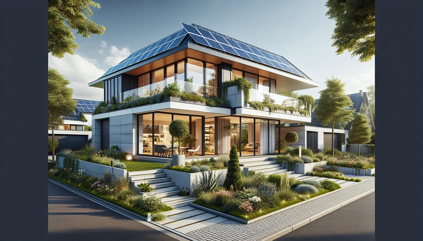 Modernes Einfamilienhaus als Beispiel für erfolgreiches Wohneigentum