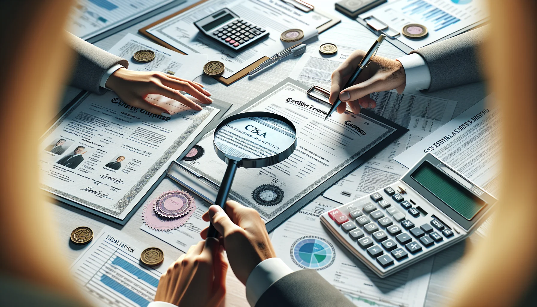 Prüfung von Qualifikationen und Zertifikaten bei der Finanzberater-Auswahl