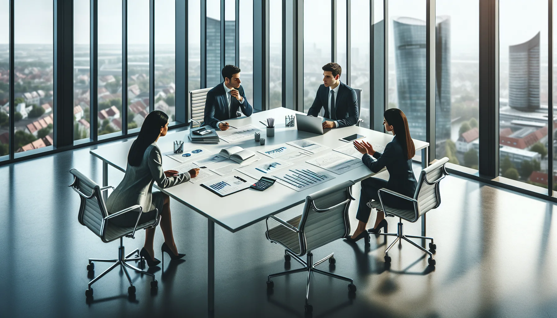 Professionelle Finanzberatung in Mannheim - Beratungsgespräch im modernen Büro