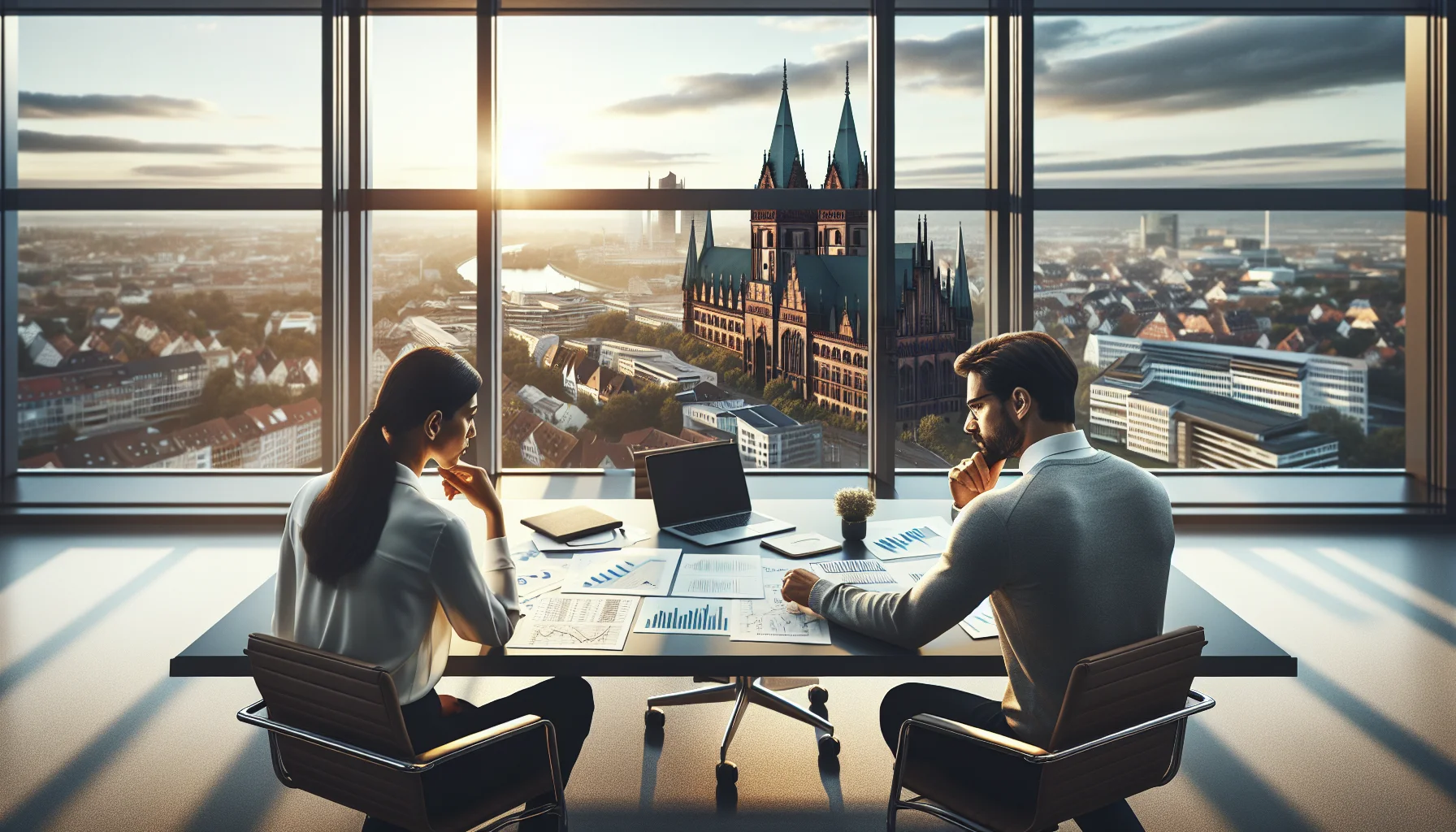 Professionelle Finanzberatung in Mannheim - Beratungsgespräch im modernen Büro