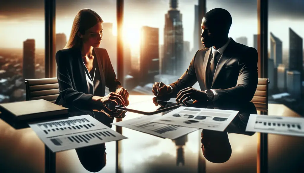 Professionelle Finanzberatung in modernem Büro in Karlsruhe