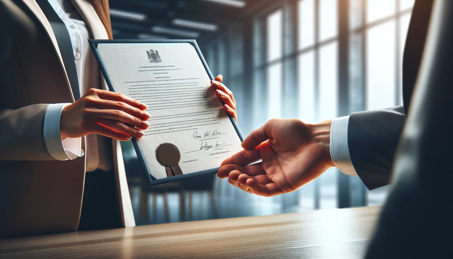 Übergabe von Qualifikationsnachweisen für Quereinsteiger Finanzberater