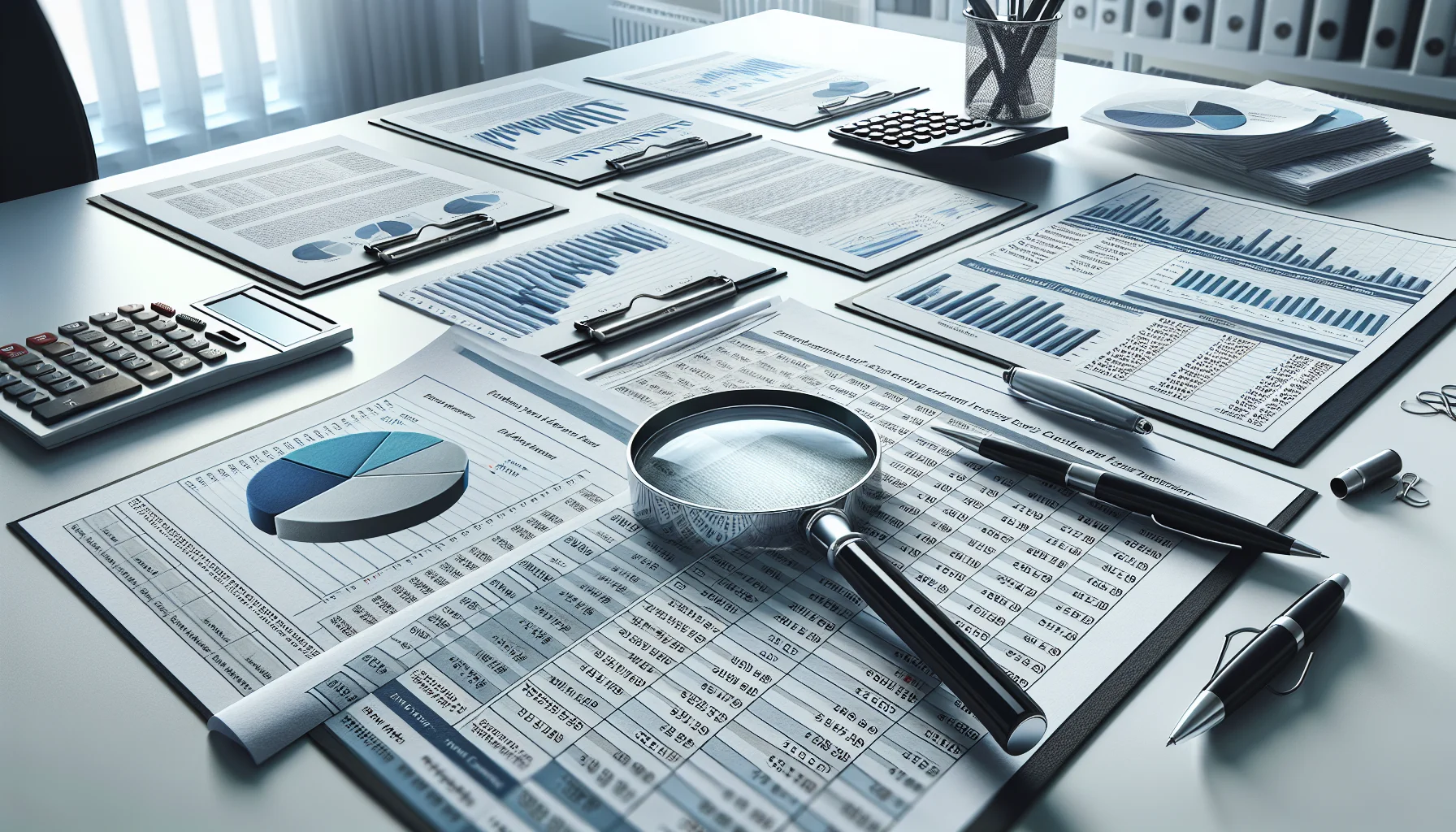 Detailanalyse bei der Vermögensberatung - Finanzielle Unterlagen und Berechnungen