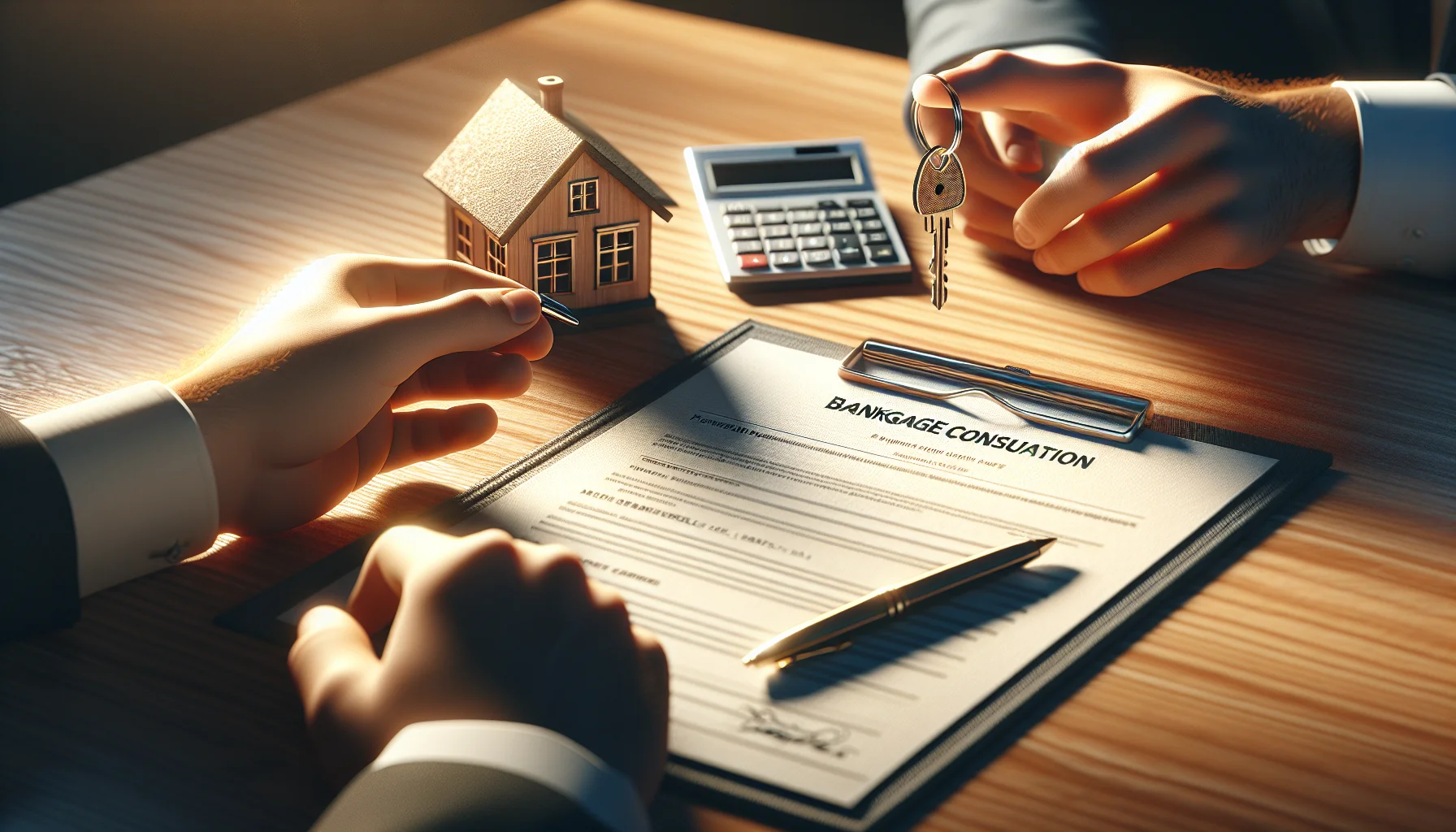 Immobilienfinanzierung Beratung - Schlüssel und Finanzierungsunterlagen