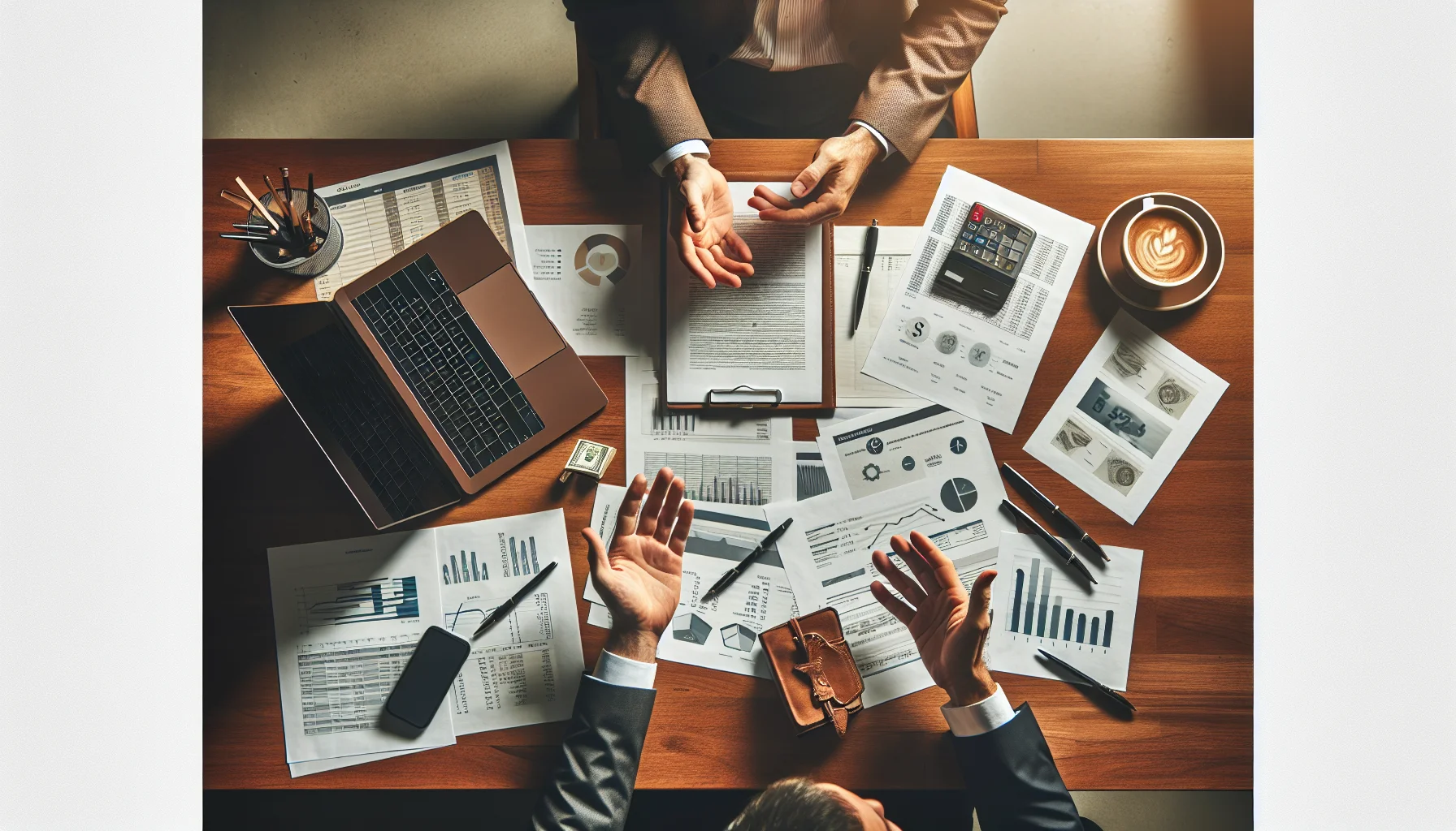 Professionelle Finanzberatung in Mannheim - Beratungsgespräch mit Unterlagen