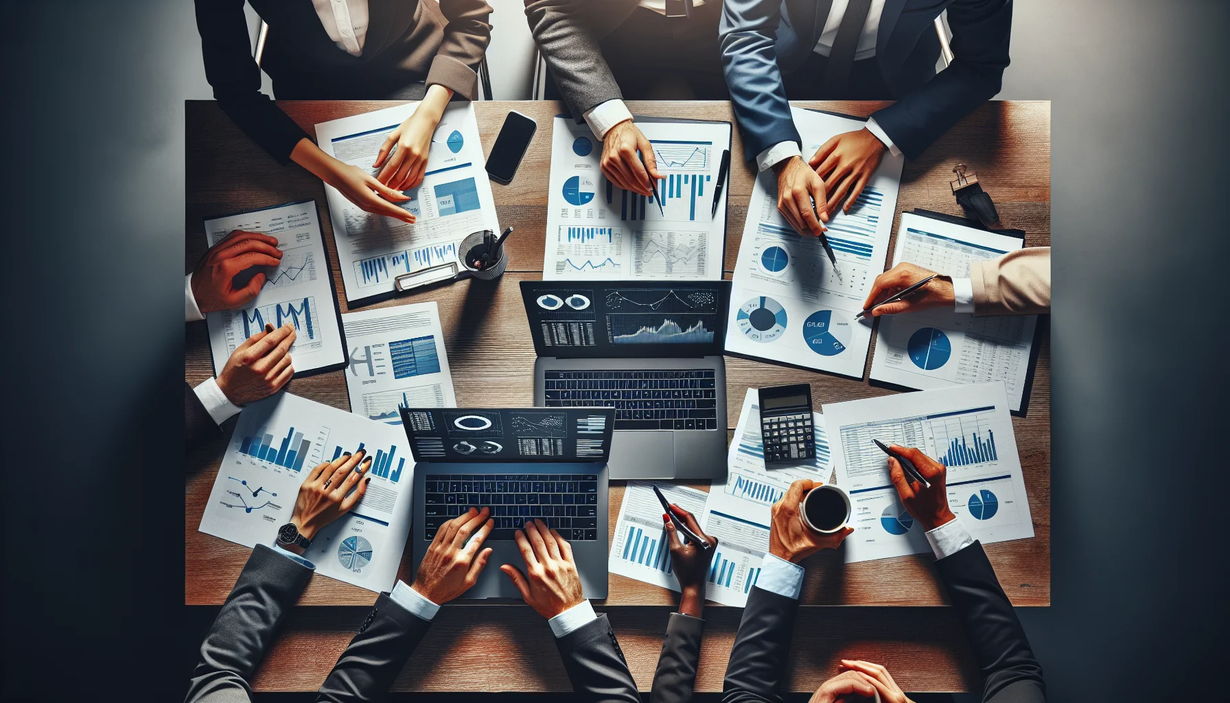 Quereinsteiger Finanzberater bei der Beratung mit Finanzunterlagen