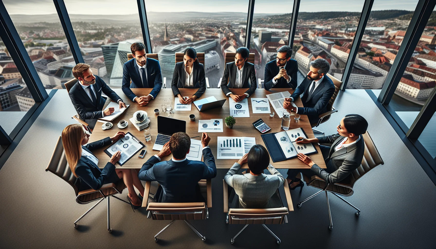 Vermögensberatung Stuttgart - Professionelle Beratung am Konferenztisch