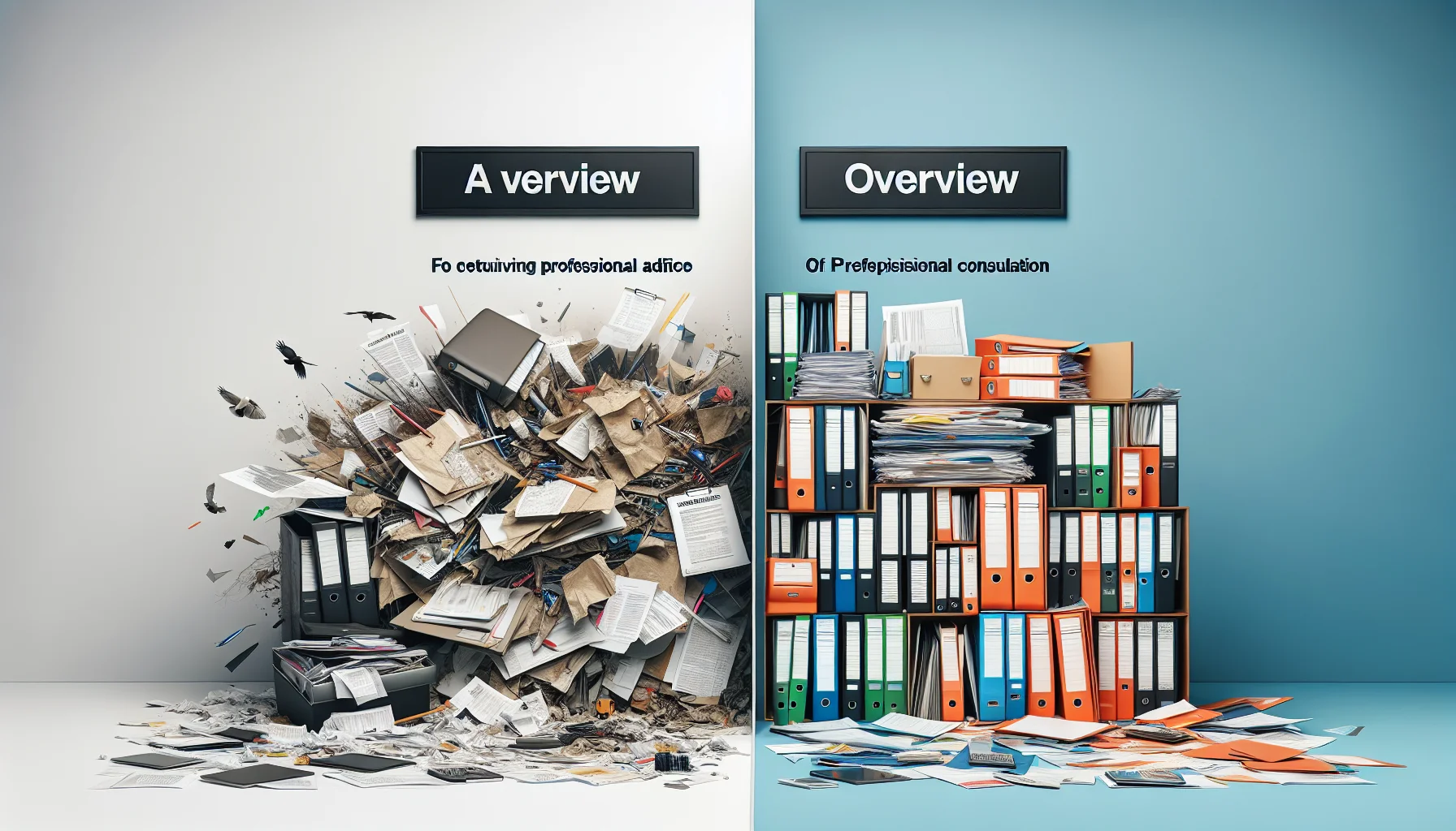 Vorher-Nachher Vergleich Versicherungsorganisation