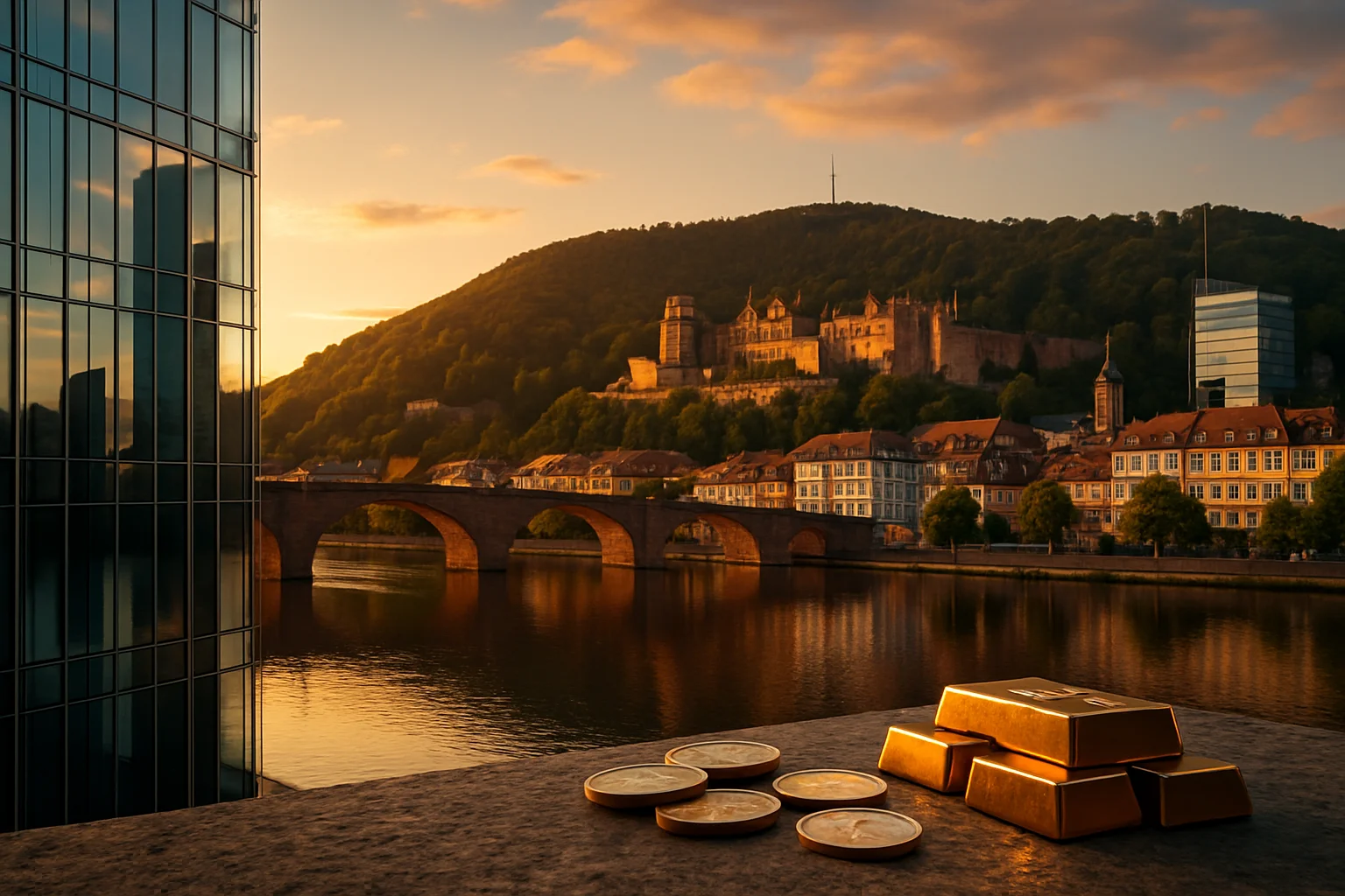Geldanlage Heidelberg – Blick auf Heidelberger Schloss und Altstadt als Symbol für Finanzplanung in der Region