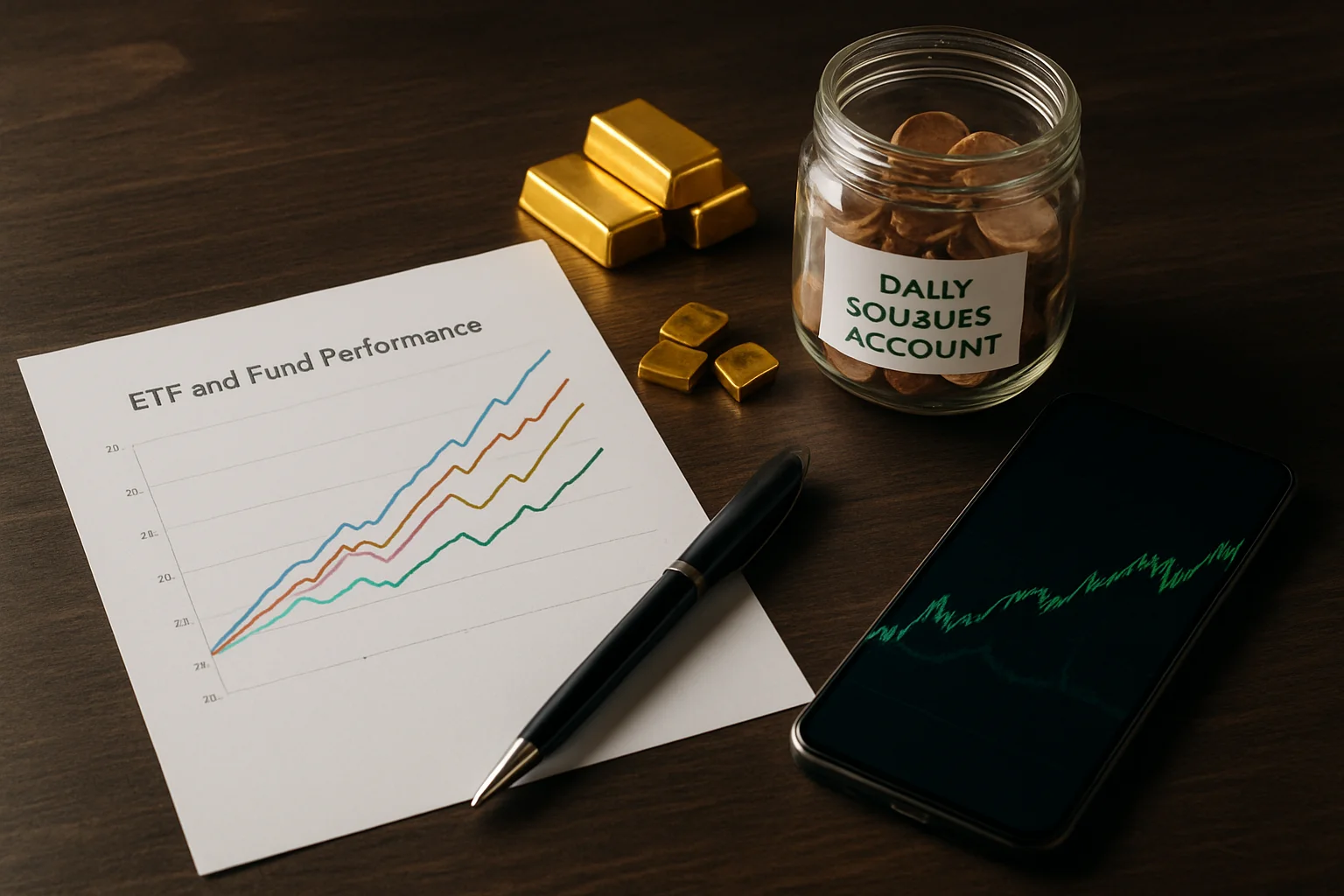 Verschiedene Anlageformen im Vergleich – Tagesgeld, Fonds, ETFs und Edelmetalle als Geldanlage-Optionen