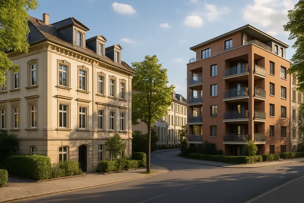Moderne Wohnhäuser in Ludwigsburg für Immobilienfinanzierung