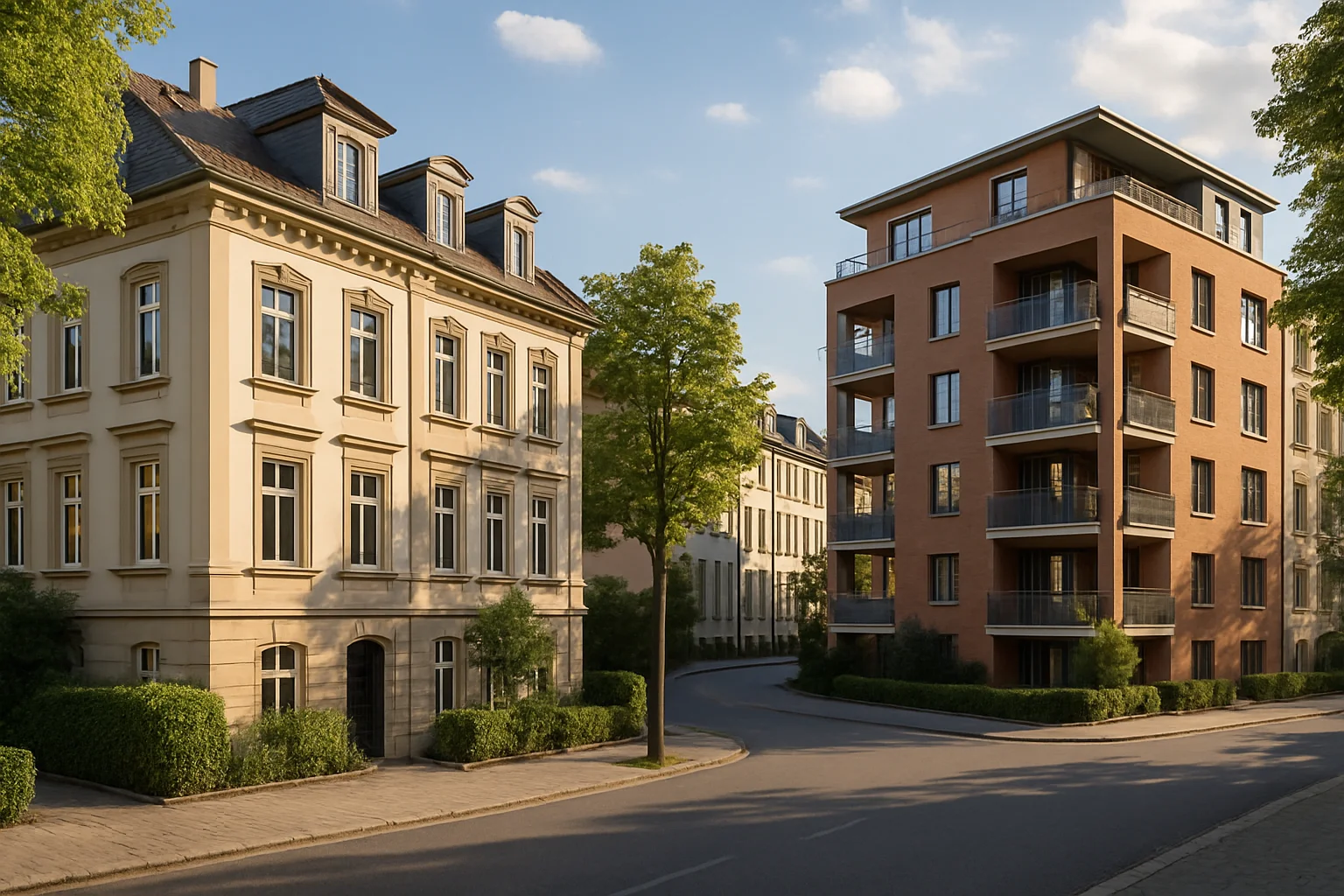 Moderne Wohnhäuser in Ludwigsburg für Immobilienfinanzierung