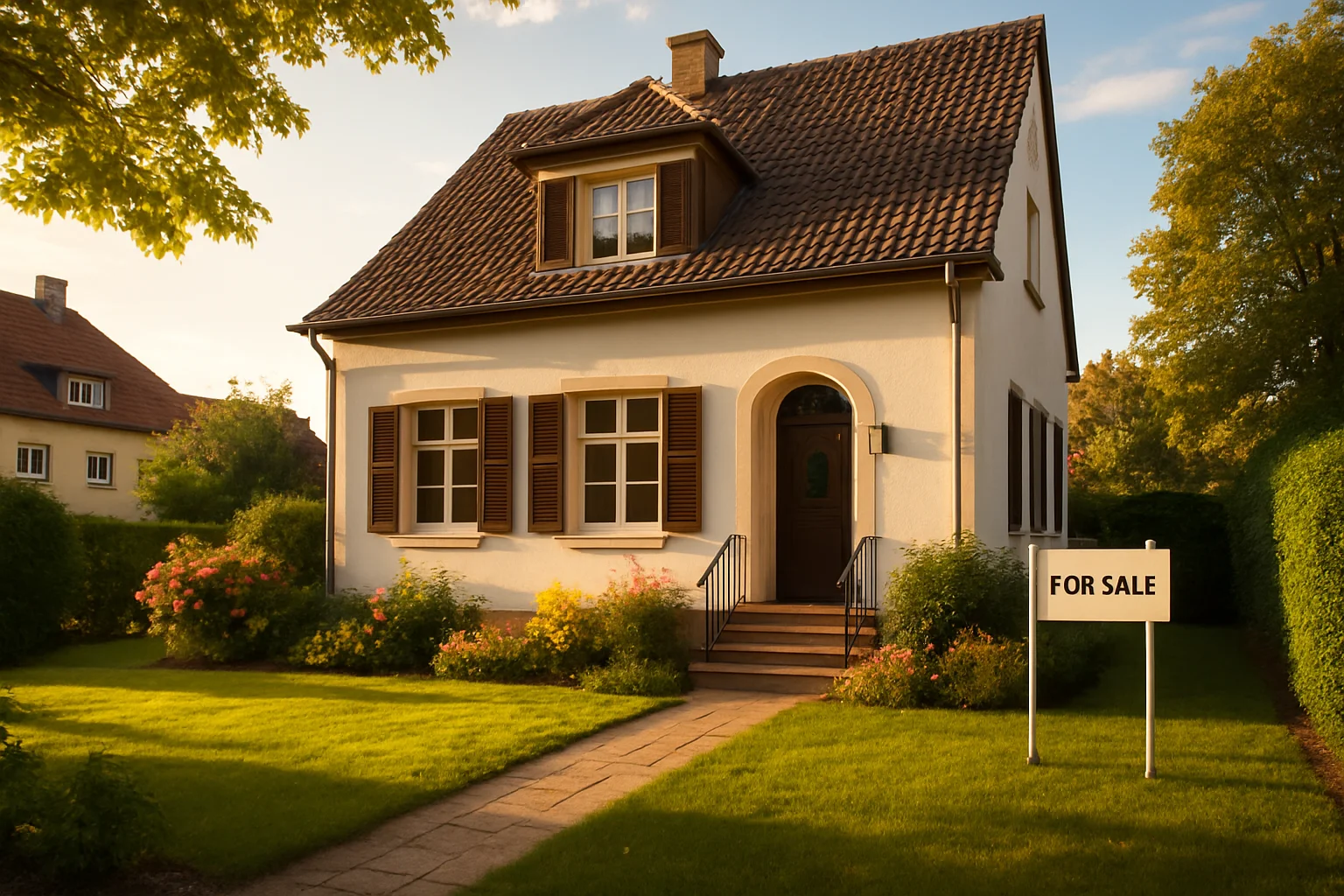 Wohnhaus in Mannheim als Symbol für den Hauskredit und Immobilienkauf